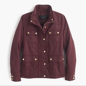 J. Crew | downtown field jacket maroon